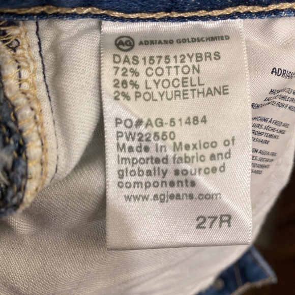 AG EX-BOYFRIEND SLIM JEANS SLOUCHY SLIM WOMENS SIZE 27 AG STRAIGHT LEG JEANS - Picture 7 of 16